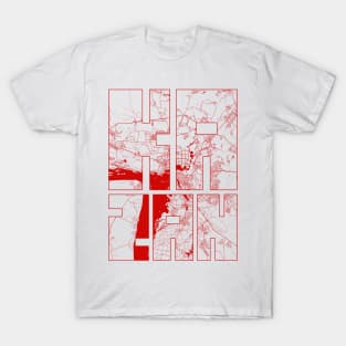 Kazan, Russia City Map Typography - Oriental T-Shirt